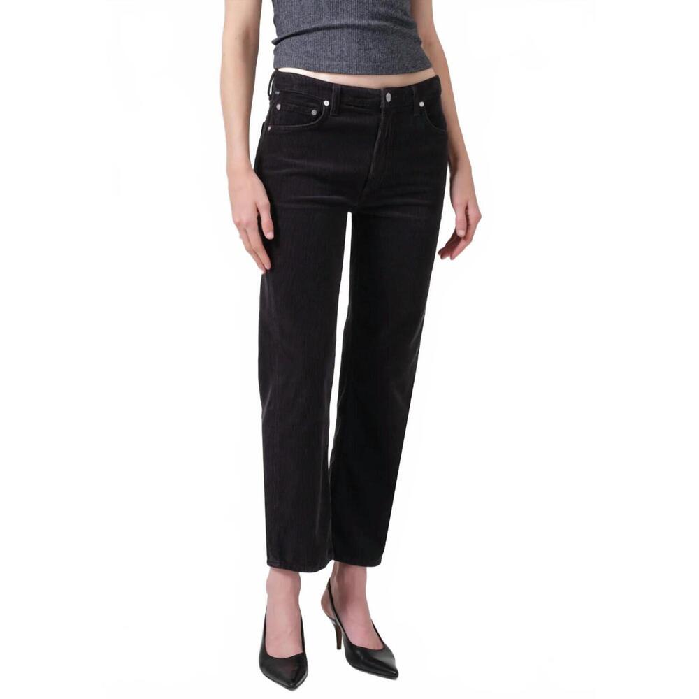 NEW CITIZENS OF HUMANITY zurie ankle corduroy jeans in cracked pepper